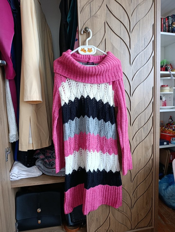 kadın triko elbise - Görsel 5