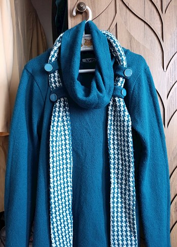 Triko Uzun Kollu Elbise - Görsel 2