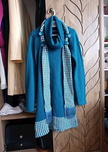 Triko Uzun Kollu Elbise - Görsel 3