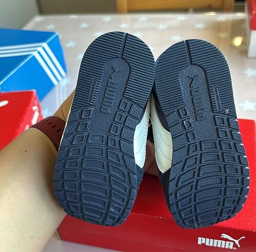 21 Beden mavi Renk Puma spor bebek ayakkabısı