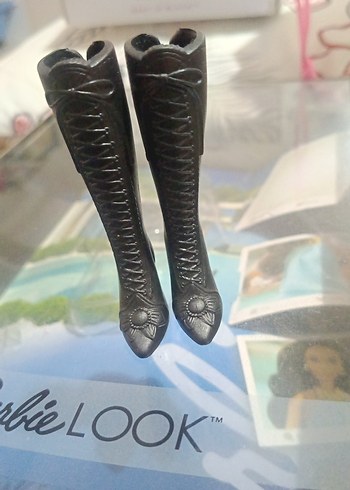 Siyah Yılan Desenli Dizüstü Botlar - Görsel 2