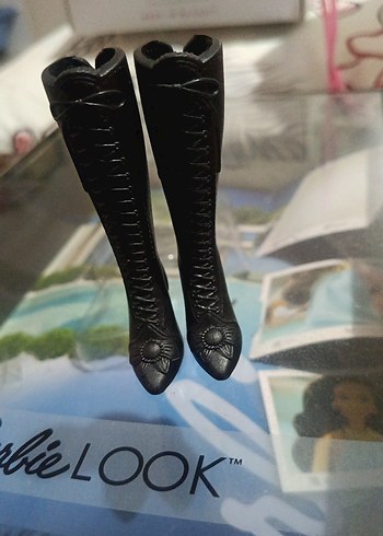 Siyah Yılan Desenli Dizüstü Botlar - Görsel 4