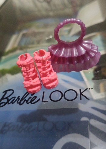 Barbie pembe oyuncak çanta ve bot seti - Görsel 2