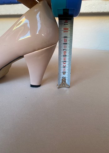 37 Beden ten rengi Renk Bej Platform Topuklu Kadın Stiletto