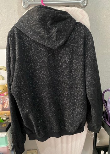 Fermuarlı Gri Sweatshirt - Görsel 2