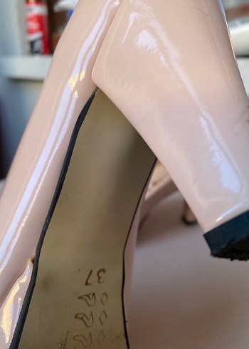 Bej Rugan Stiletto Topuklu Kadın Ayakkabı - Görsel 3