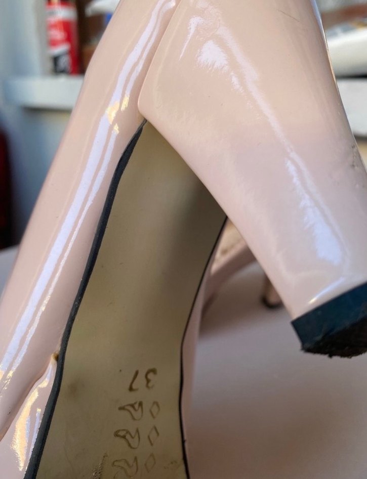 Bej Rugan Stiletto Topuklu Kadın Ayakkabı - Görsel 3