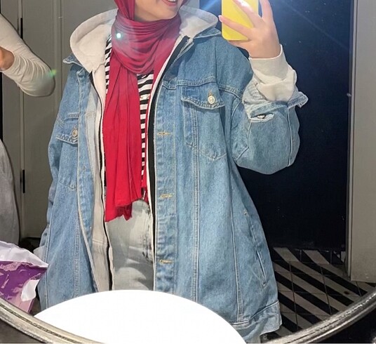 l Beden L beden oversize kot ceket