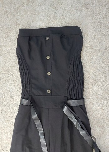 Kadın Siyah Uzun Tulum - Görsel 2