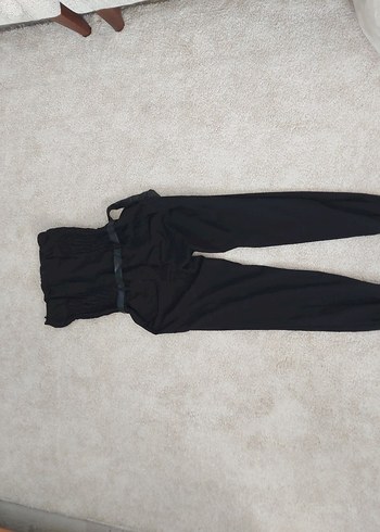 Kadın Siyah Uzun Tulum - Görsel 6