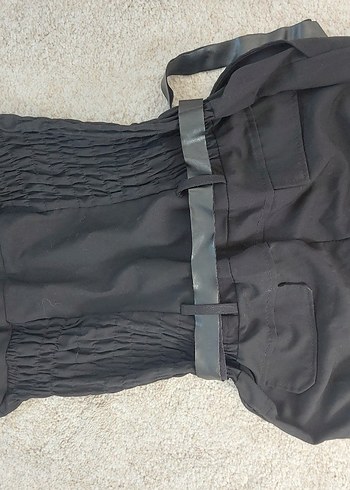 Kadın Siyah Uzun Tulum - Görsel 5