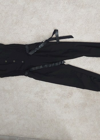 Kadın Siyah Uzun Tulum - Görsel 4