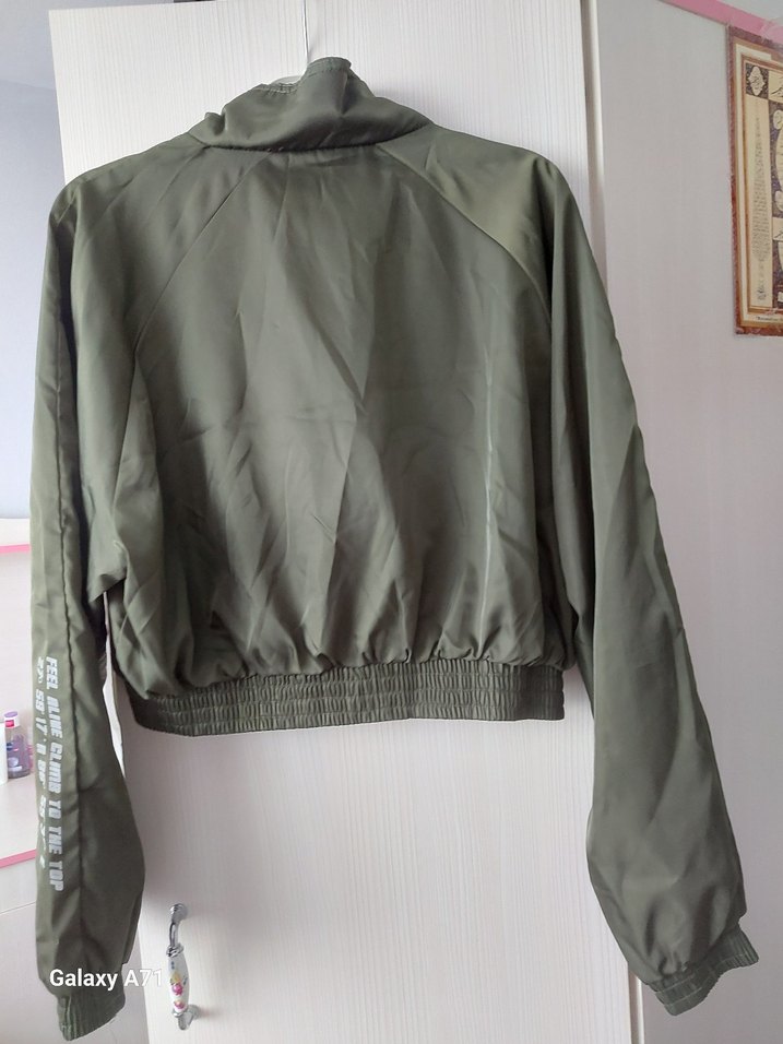 Kısa Haki Kadın Ceket - Görsel 5