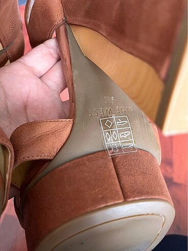 39 Beden kahverengi Renk Nine West Hakiki Deri Ayakkabı