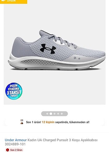Under Armour UA W Charged Pursuit 3 Koşu Ayakkabısı Kadın