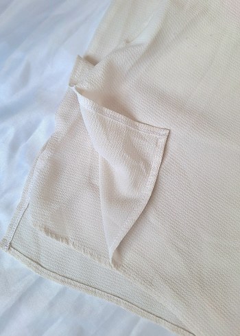 yazlık keten beyaz askılı - Görsel 2