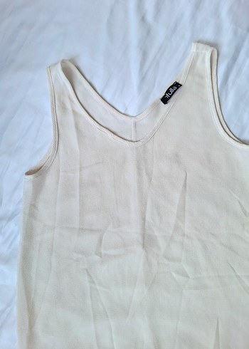 yazlık keten beyaz askılı - Görsel 6