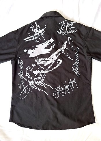 Siyah Kısa Kollu Erkek Gömlek - Görsel 2