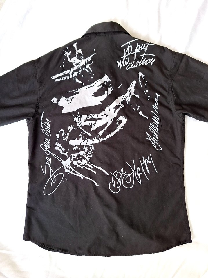 Siyah Kısa Kollu Erkek Gömlek - Görsel 2