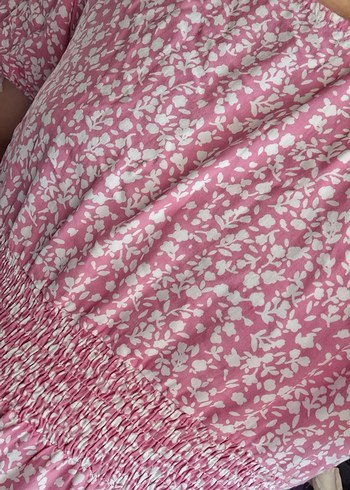 Pembe midi elbise - Görsel 5