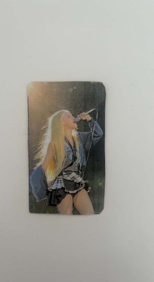 Blackpink rose arkalı önlü pvc kaplama Photocard - Görsel 2