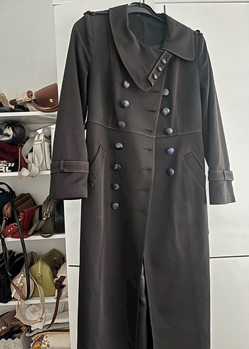 zuhre Kadın Siyah Trençkot - Görsel 2