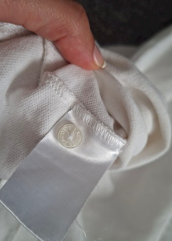 Lacoste Beyaz Düğmeli Polo Tişört orijinal - Görsel 4
