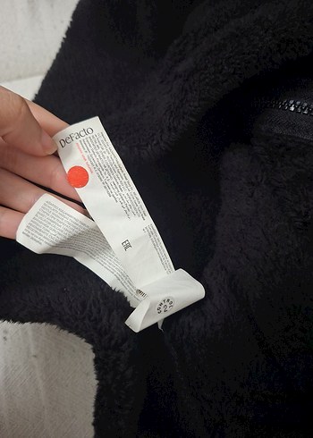 defacto Siyah Kapüşonlu Kürklü Rahat Kadın Ceket S/XS - Görsel 3