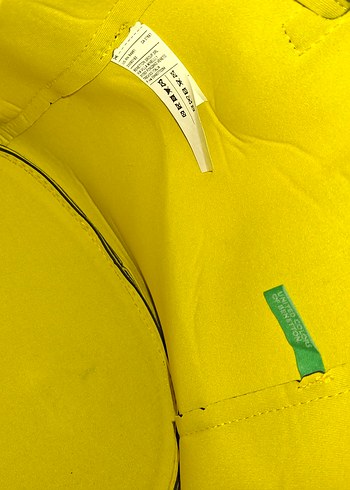 united colors of benetton  Sarı Süet Kadın Omuz Çantası - Görsel 8