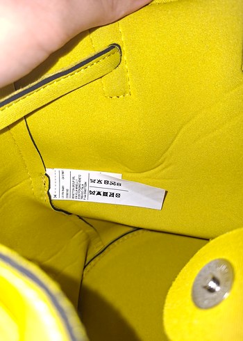 united colors of benetton  Sarı Süet Kadın Omuz Çantası - Görsel 6