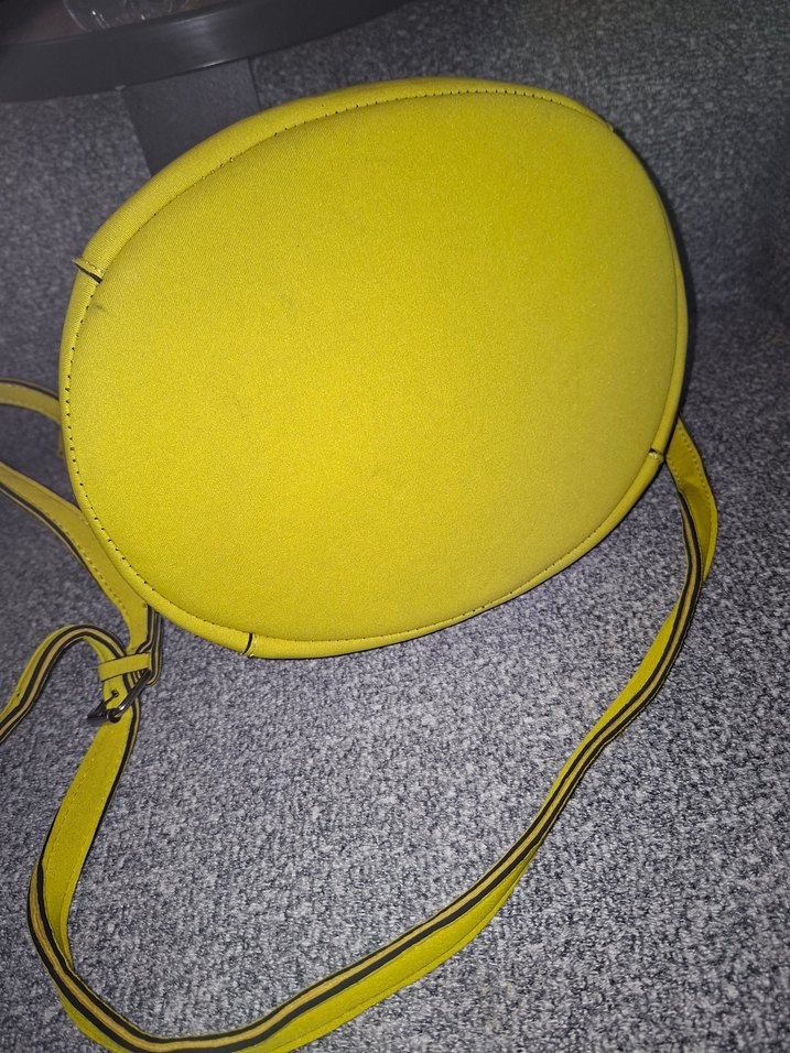 united colors of benetton  Sarı Süet Kadın Omuz Çantası - Görsel 5