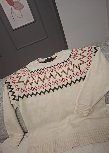 LC Waikiki Hamile Desenli Uzun Kollu Triko Kazak - Görsel 7