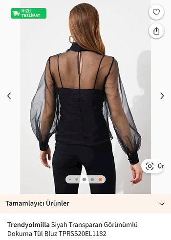 Gösterişli Siyah Deri Mini Bluz - Görsel 4