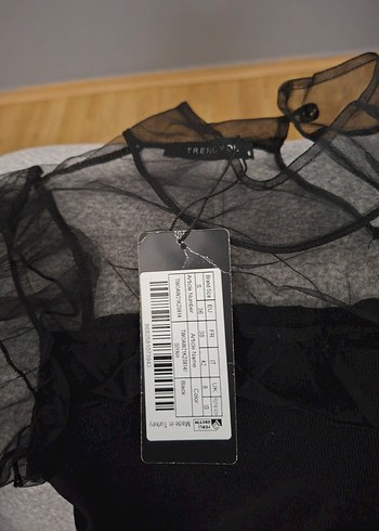 Gösterişli Siyah Deri Mini Bluz - Görsel 7