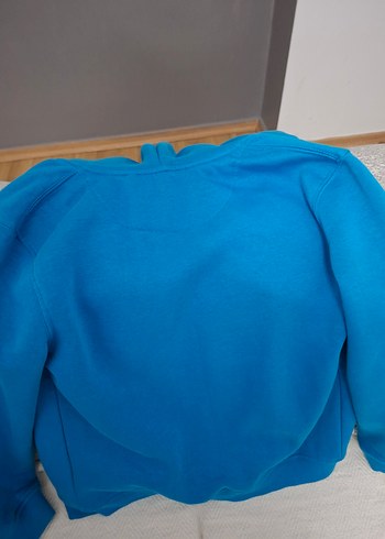 The spitalfield Erkek Çocuk Kapüşonlu Fermuarlı Mavi Sweatshirt - Görsel 7