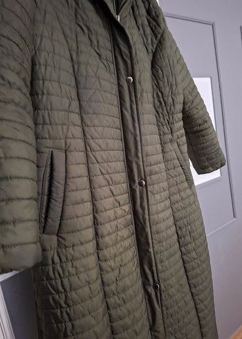 Kadın Gri Uzun Kış Montu - Görsel 3