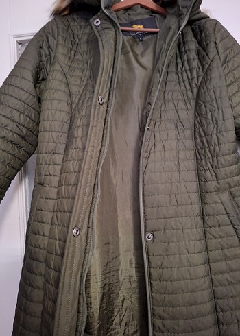 Kadın Gri Uzun Kış Montu - Görsel 4