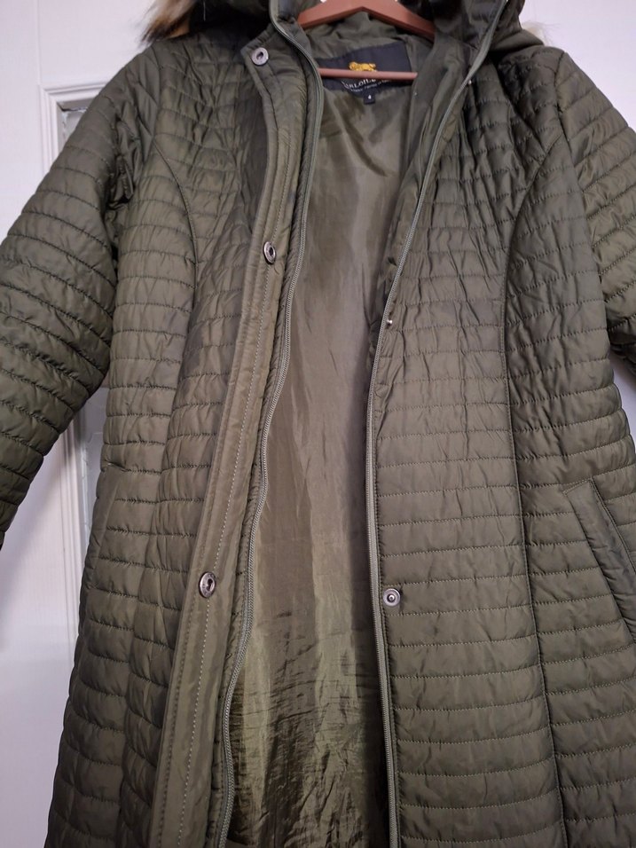 Kadın Gri Uzun Kış Montu - Görsel 4