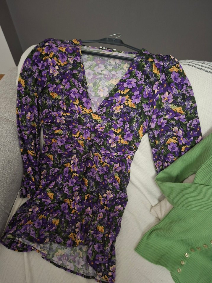 Pull & bear dress + Mor V Yaka 2'li set - Görsel 4