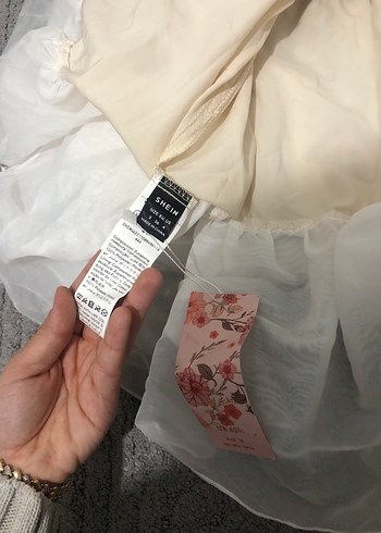 Sheinside Çiçekli Straplez Kız Elbisesi