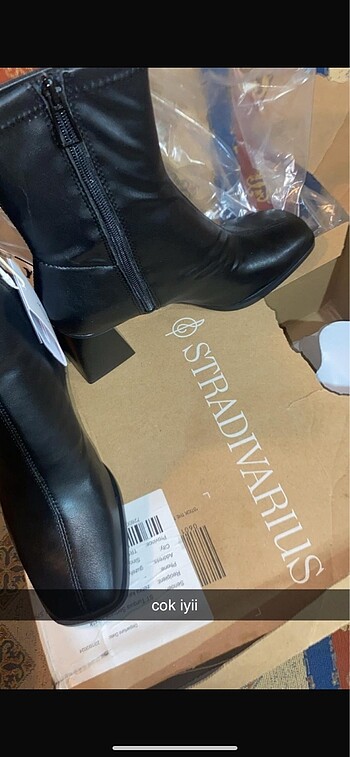 Stradivarius stradivarius strec bilekli orta boy topuklu bot