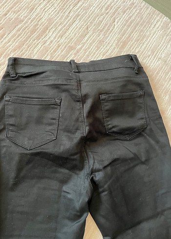 Diğer Siyah Dar Kesim Kot Pantolon