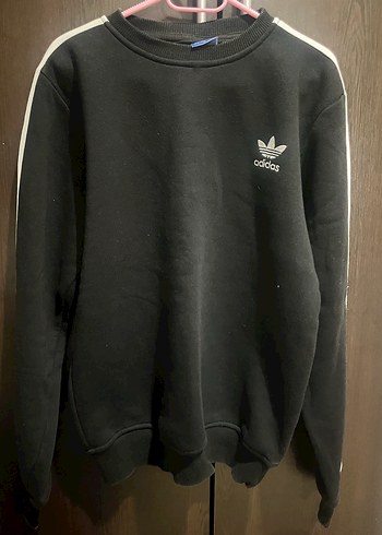 Siyah Kadın Adidas Sweatshirt, Uzun Kollu - Görsel 2