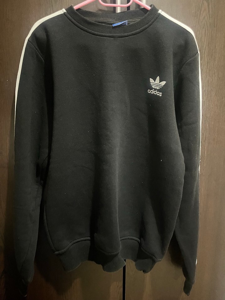 Siyah Kadın Adidas Sweatshirt, Uzun Kollu - Görsel 2