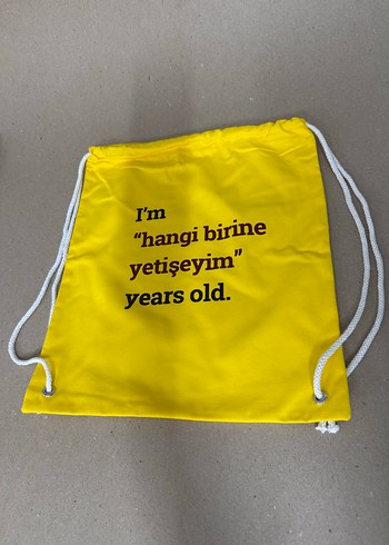 Diğer Sari Baskili Sirt Cantasi