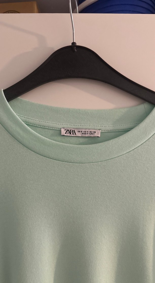 Yeşil Salaş pamuk erkekTişört - Görsel 3