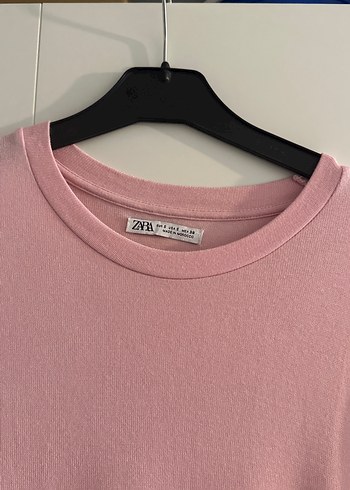 Pembe Kısa Kollu Basic Tişört - Görsel 3