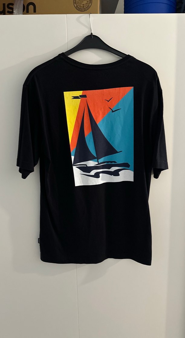 Siyah Erkek Kısa Kollu Baskılı Tişört - Görsel 2