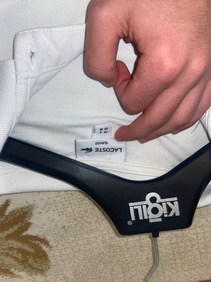 Erkek Beyaz Kısa Kollu Polo Tişört - Görsel 3