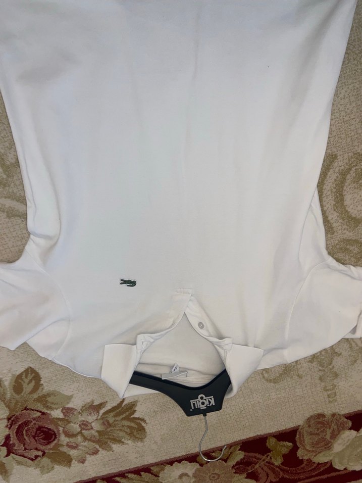 Erkek Beyaz Kısa Kollu Polo Tişört - Görsel 2